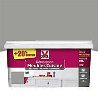 Peinture de rénovation Meubles Cuisine Inox Satin 2L + 20% gratuits