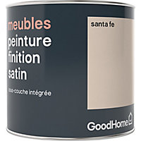 Peinture de rénovation meubles GoodHome beige Santa Fe satin 0,5L