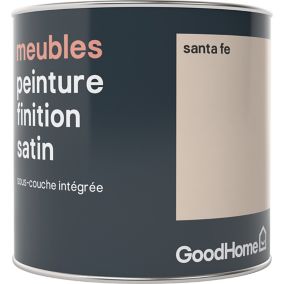 Peinture de rénovation meubles GoodHome beige Santa Fe satin 0,5L