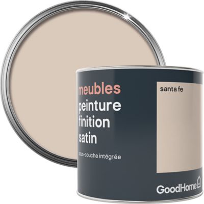 Peinture de rénovation meubles GoodHome beige Santa Fe satin 0,5L