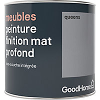 Peinture de rénovation meubles GoodHome gris Queens mat profond 0,5L
