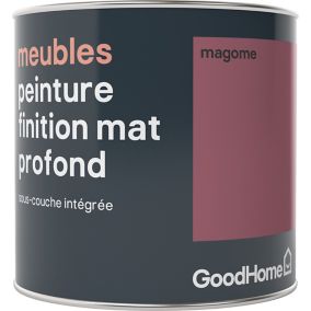 Peinture de rénovation meubles GoodHome rose Magome mat profond 0,5L