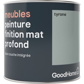 Peinture de rénovation meubles GoodHome vert Tyrone mat profond 0,5L