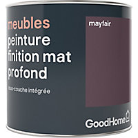 Peinture de rénovation meubles GoodHome violet Mayfair mat profond 0,5L