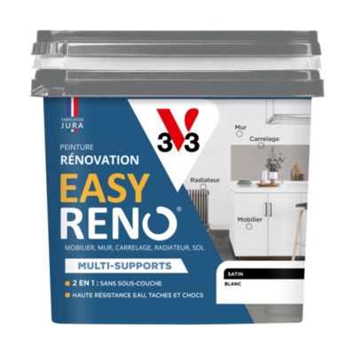 Peinture de rénovation multi-supports V33 Easy Reno blanc satin 0,75L