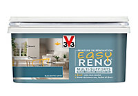Peinture de rénovation multi-supports V33 Easy Reno bleu batik satin 2L