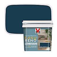 Peinture de rénovation multi-supports V33 Easy Reno bleu turquin satin 0,75L