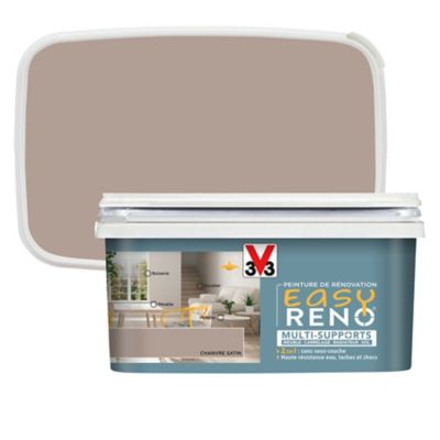Peinture de rénovation multi-supports V33 Easy Reno chanvre satin 2L