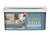 Peinture de rénovation multi-supports V33 Easy Reno gris galet satin 2L