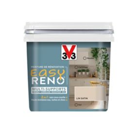 Peinture de rénovation multi-supports V33 Easy Reno lin satin 0,75L