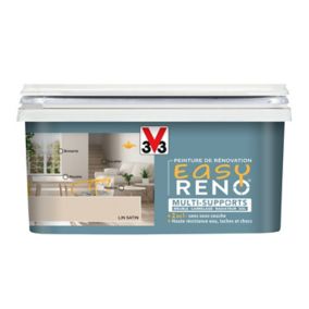 Peinture de rénovation multi-supports V33 Easy Reno lin satin 2L