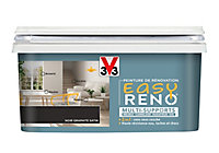 Peinture de rénovation multi-supports V33 Easy Reno noir graphite satin 2L