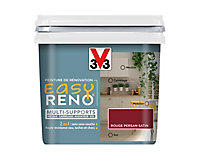 Peinture de rénovation multi-supports V33 Easy Reno rouge persan satin 0,75L