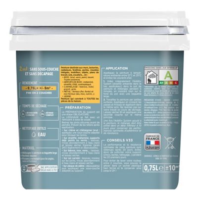 Peinture de rénovation multi-supports V33 Easy Reno rouge persan satin 0,75L