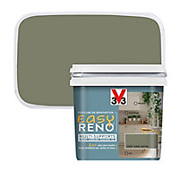 Peinture de rénovation multi-supports V33 Easy Reno vert kaki satin 0,75L