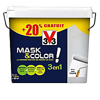 Peinture de rénovation multi-supports V33 Mask & color blanc mat 5L + 20% gratuit