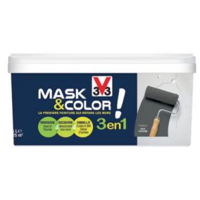 Peinture de rénovation multi-supports V33 Mask & color charbon mat 2,5L