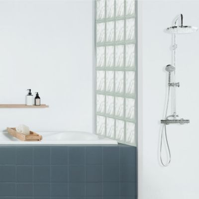 Peinture de rénovation mur de salle de bain V33 blanc satin 2L