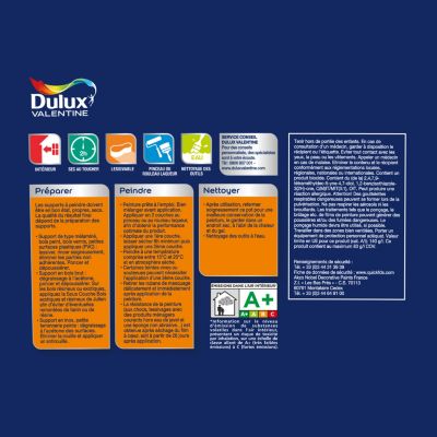 Peinture de rénovation pour mobilier Simple & Deco Meubles Dulux Valentine satin gris industriel 2L