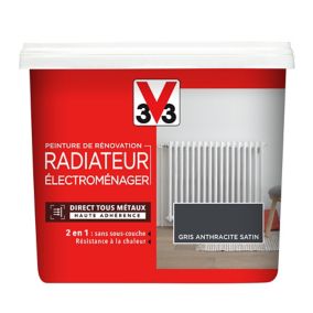 Peinture de rénovation radiateur électroménager V33 anthracite satin 0,75L