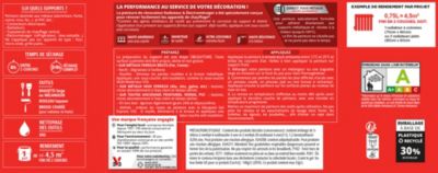 Peinture de rénovation radiateur électroménager V33 blanc voile de coton satin 0,75L