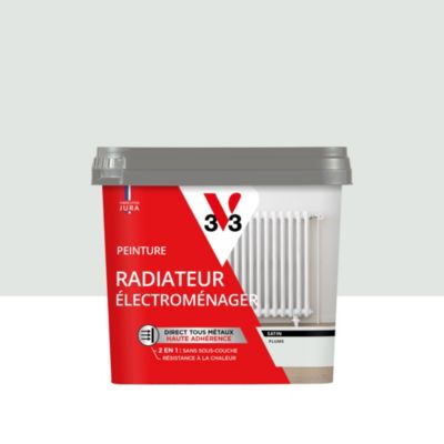 Peinture de rénovation radiateur électroménager V33 gris plume satin 0,75L