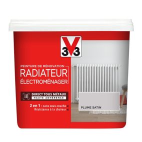 Peinture de rénovation radiateur électroménager V33 plume satin 0,75L
