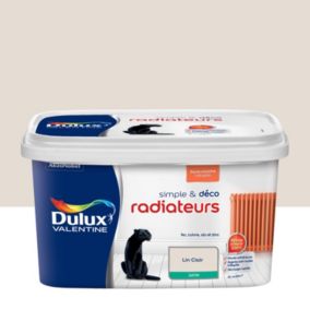 Peinture de rénovation simple et déco radiateurs Dulux Valentine lin clair satin 2L
