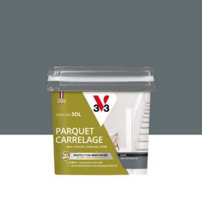 Peinture de rénovation sol, parquet, carrelage V33 gris anthracite satin 0,75L