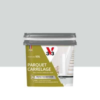 Peinture de rénovation sol, parquet, carrelage V33 tendre gris satin 0,75L