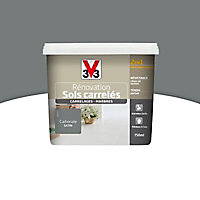 Peinture de rénovation sols carrelés V33 carbonate satin 0,75L