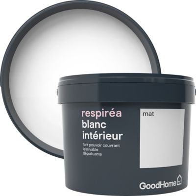 Peinture dépolluante GoodHome blanc mat 2,5L