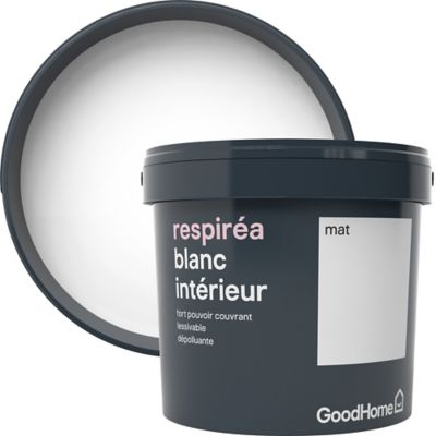 Peinture dépolluante GoodHome blanc mat 5L