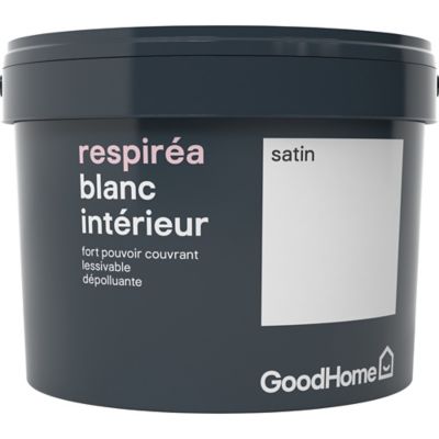 Peinture dépolluante GoodHome blanc satin 2,5L