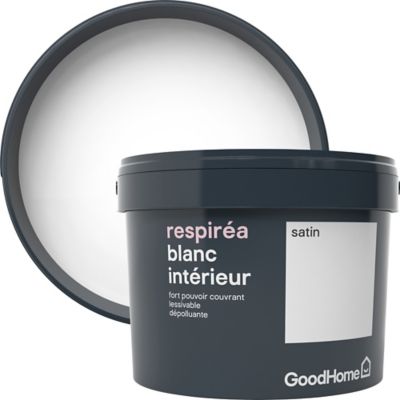 Peinture dépolluante GoodHome blanc satin 2,5L