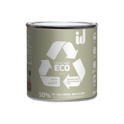 PEINTURE ECO RESPECTUEUSE  SATIN SAUGE 500ML - ID Paris