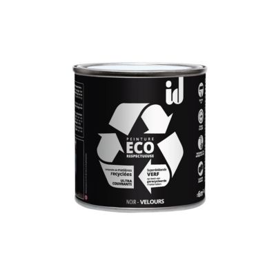 PEINTURE ECO RESPECTUEUSE VELOURS NOIR 500ML - ID Paris