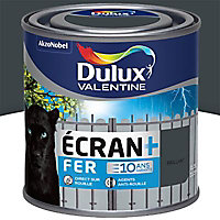 Peinture Ecran+ Fer protection antirouille Dulux Valentine brillant anthracite RAL 7016 250ml