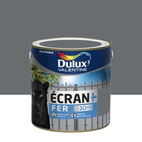 Peinture Ecran+ Fer protection antirouille Dulux Valentine brillant anthracite RAL 7016 2L