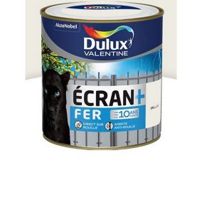 Peinture Ecran+ Fer protection antirouille Dulux Valentine brillant blanc 0,5L