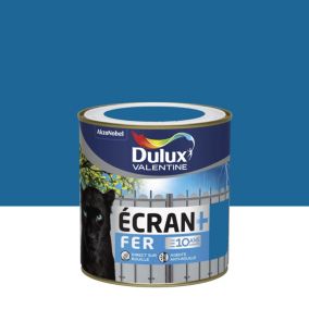 Peinture Ecran+ Fer protection antirouille Dulux Valentine brillant bleu breton 0,5L