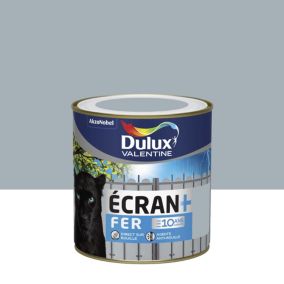 Peinture Ecran+ Fer protection antirouille Dulux Valentine brillant gris acier 0,5L