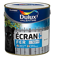 Peinture Ecran+ Fer protection antirouille Dulux Valentine brillant gris clair RAL 7035 2L