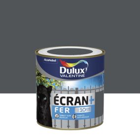 Peinture Ecran+ Fer protection antirouille Dulux Valentine brillant gris foncé RAL 7015 0,5L