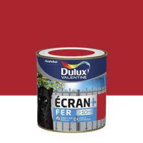 Peinture Ecran+ Fer protection antirouille Dulux Valentine brillant rouge agricole 0,5L