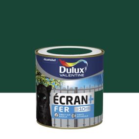 Peinture Ecran+ Fer protection antirouille Dulux Valentine brillant vert basque RAL 6005 0,5L