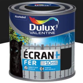 Peinture Ecran+ Fer protection antirouille Dulux Valentine mat noir 250ml