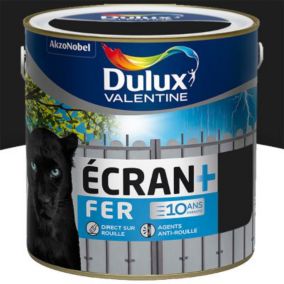 Peinture Ecran+ Fer protection antirouille Dulux Valentine mat noir 2L