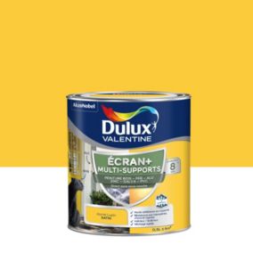 Peinture ECRAN + multi-supports Dulux Valentine satin jaune 500ml