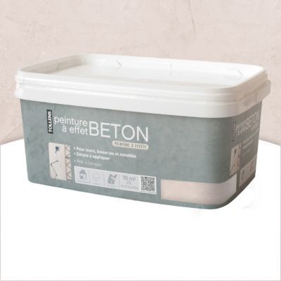 Peinture effet béton Taupe 2L  Castorama